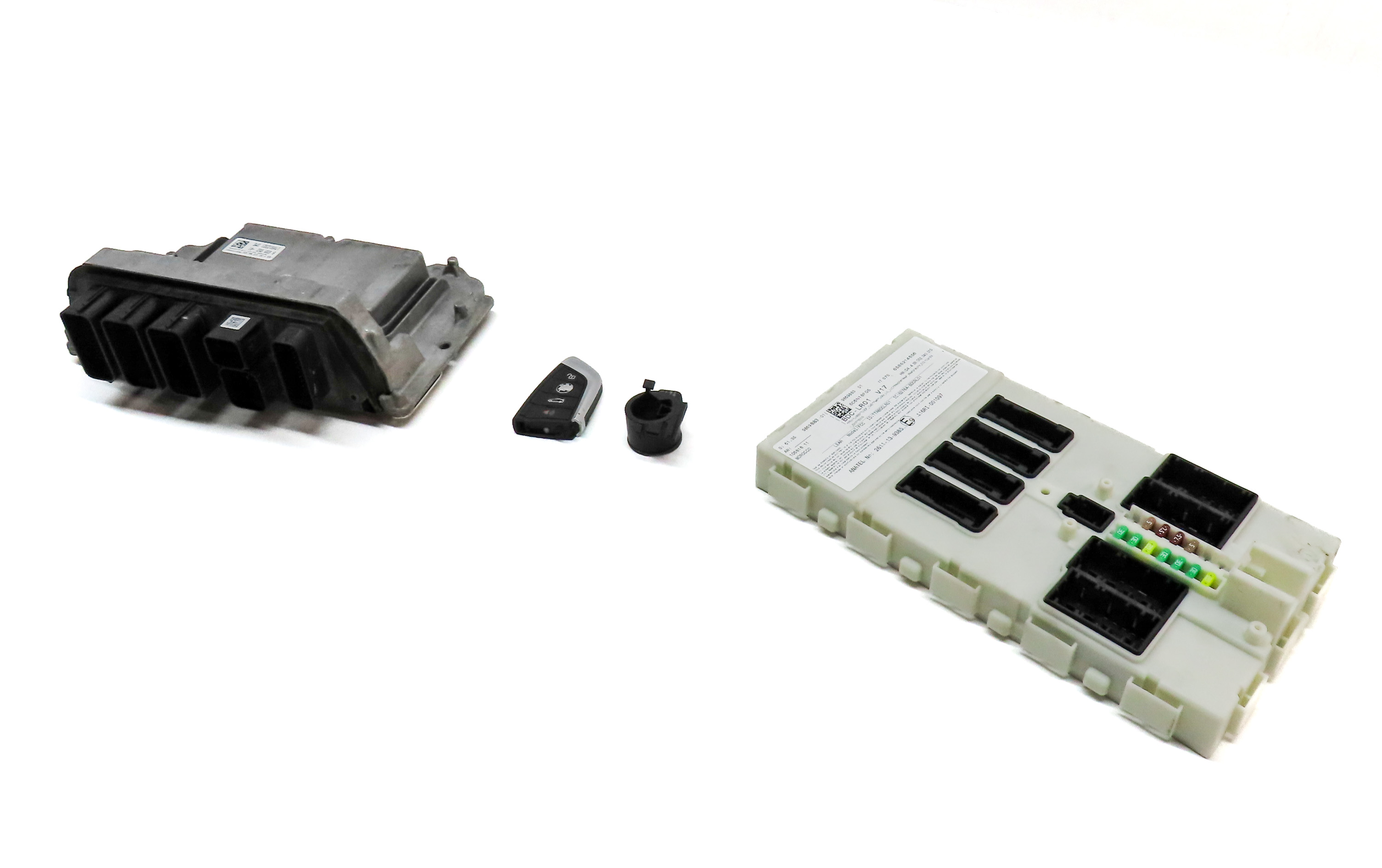 2016-2018 BMW X1 X2 (F39 F48) MINI COOPER CLUBMAN 2.0L DME BCM MODULE KEY SET — exact item pictured